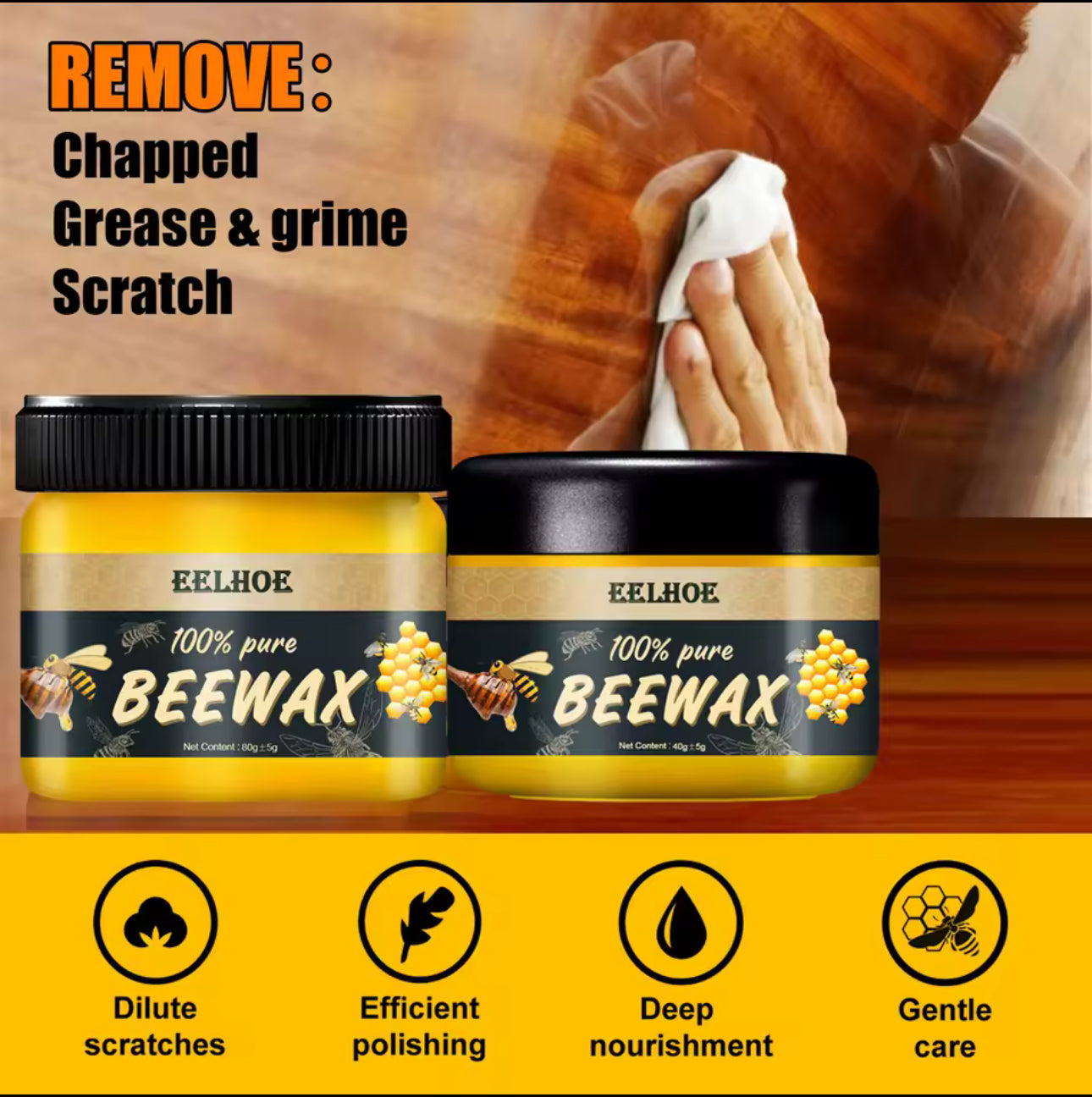 TimberGlow - Wood Beeswax Polish