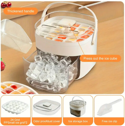 GlacierGo - 48 Cube Ice Cube Tray