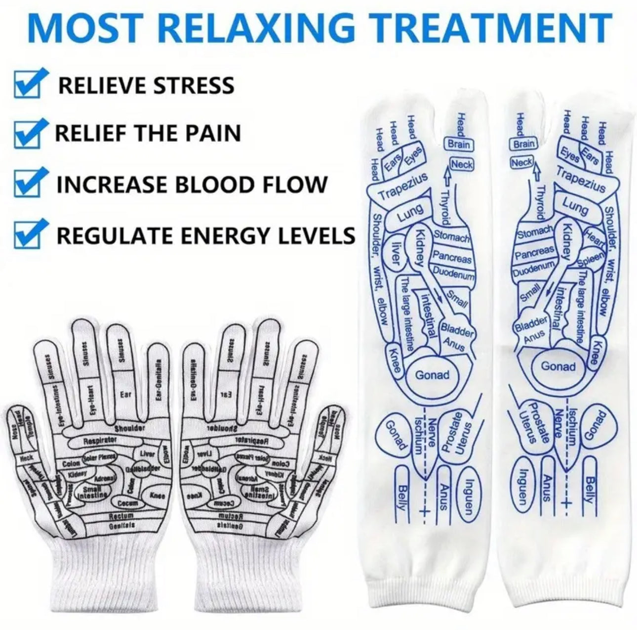 Foot Reflexology Massage Socks