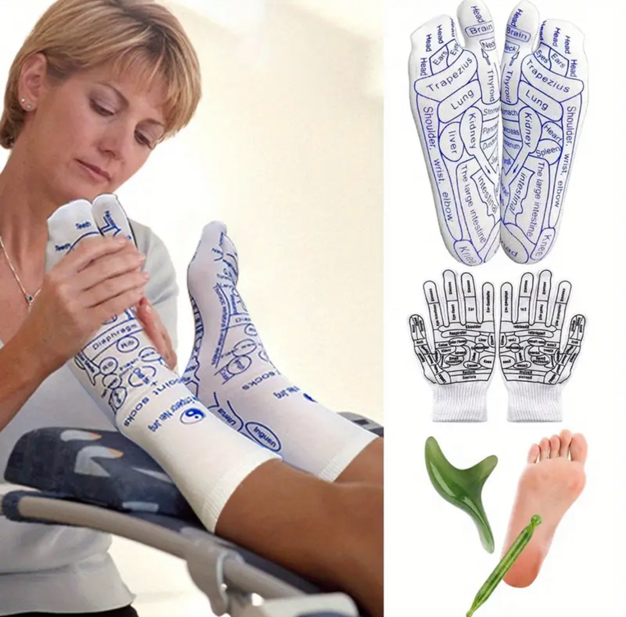 Foot Reflexology Massage Socks