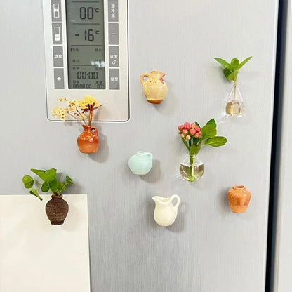 BloomDots Mini Fridge Vase Magnets (Set of 5)